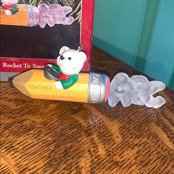 Hallmark Keepsake “ Teacher - Rocket to Success” Ornament made in 1998 - Picture 2 of 7